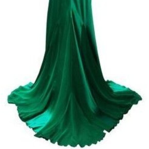 Dina Bar-El Emerald Green Silk Gown - Picture 9 of 9